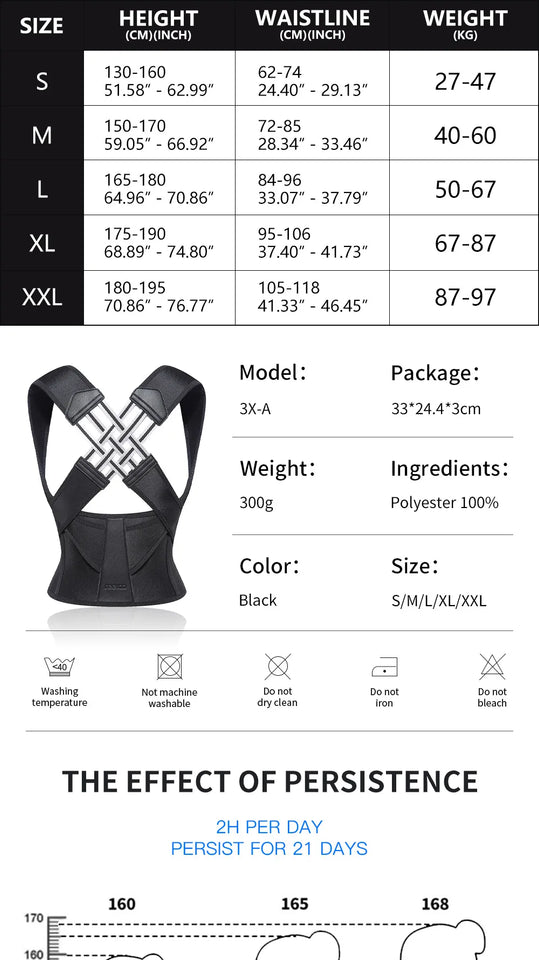 Invisible Anti-Hunchback Posture Correction Strap - Maxmline